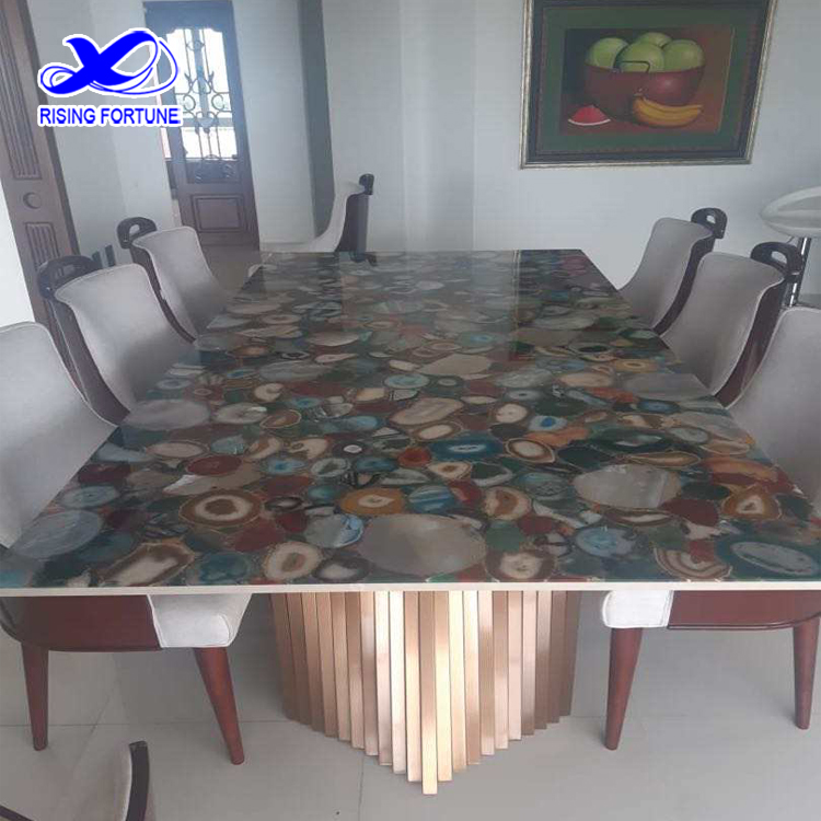 gemstone dining table