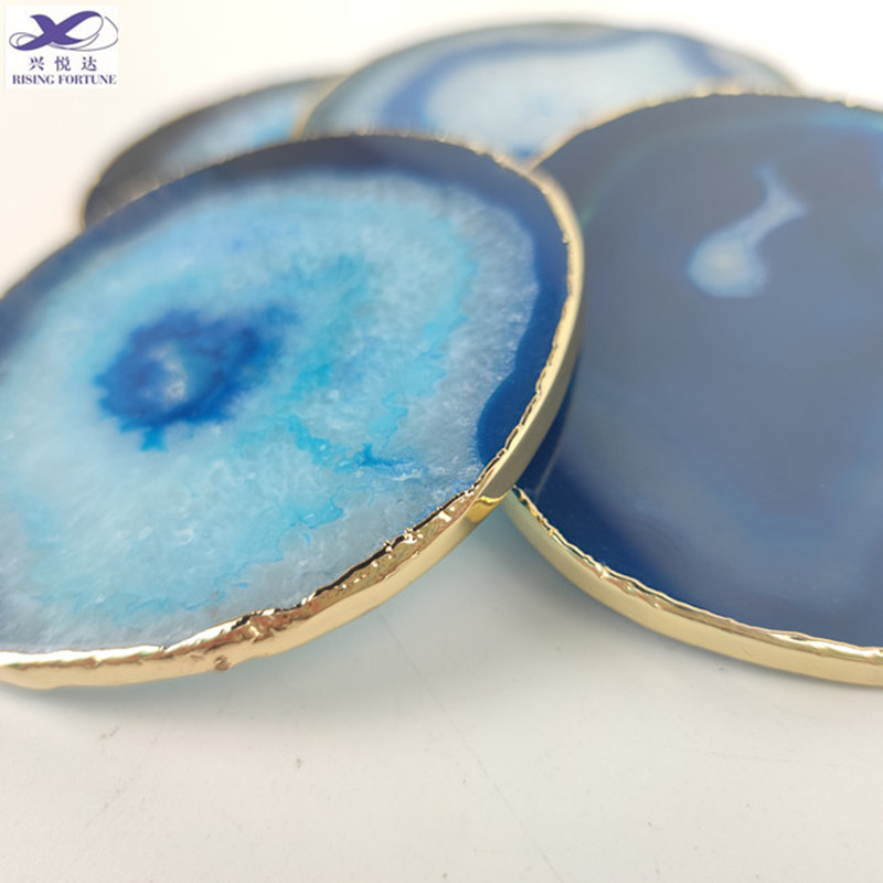 geode agate coasters