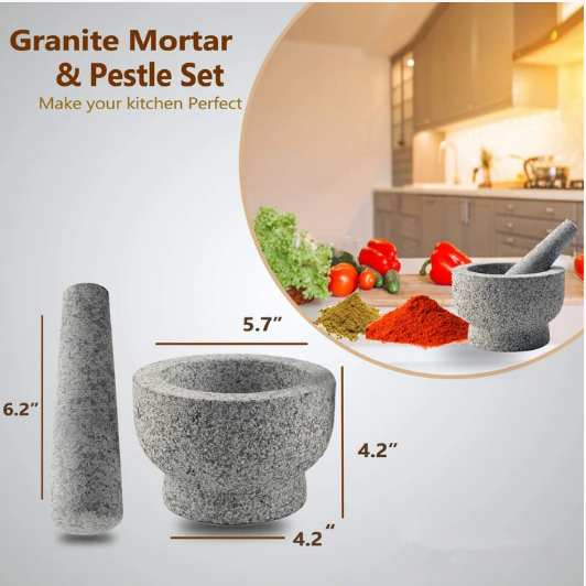 corundum mortar and pestle