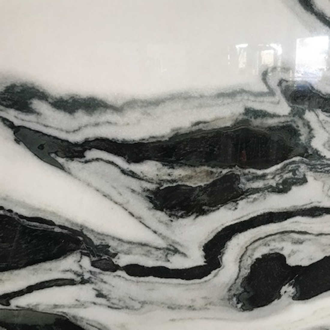 panda white marble stone