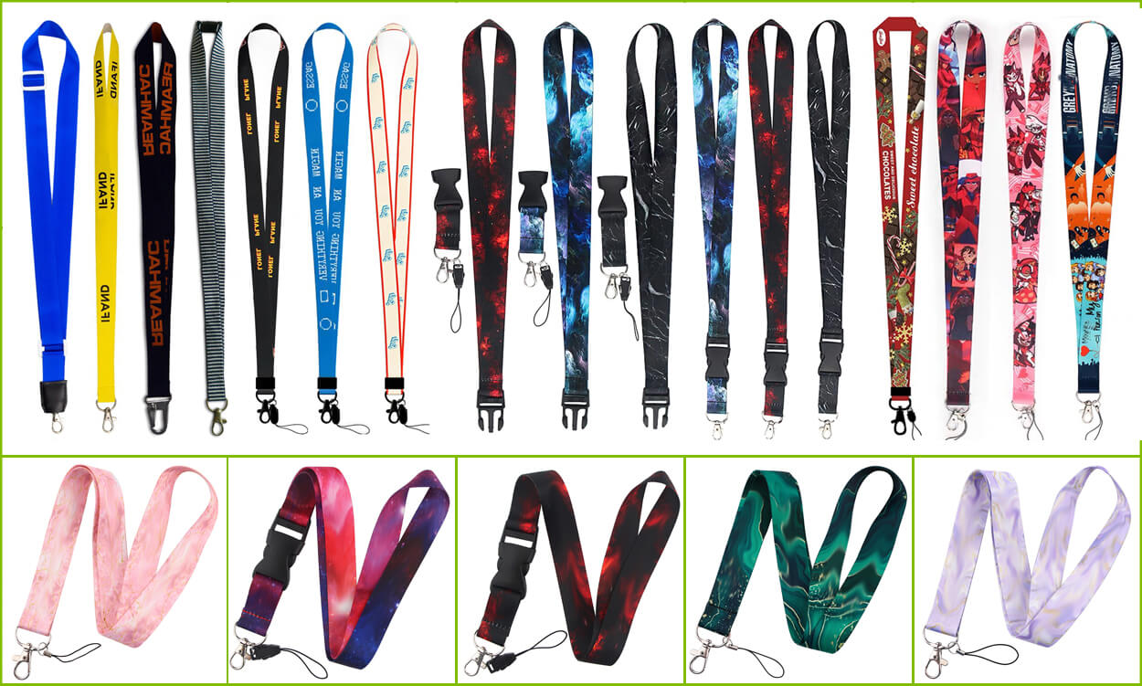 Dye-sublimation logo lanyard