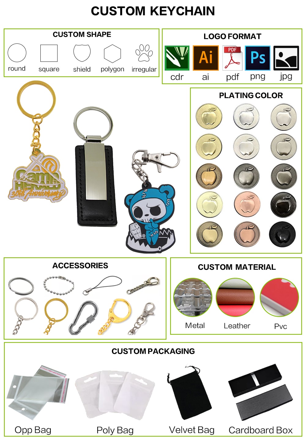 Custom 40 anniversary keychain factory