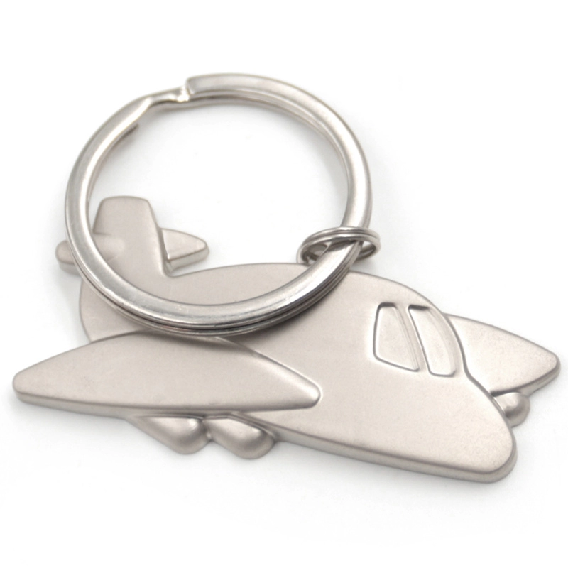 Manufacturer no minimum custom metal aircraft keychain