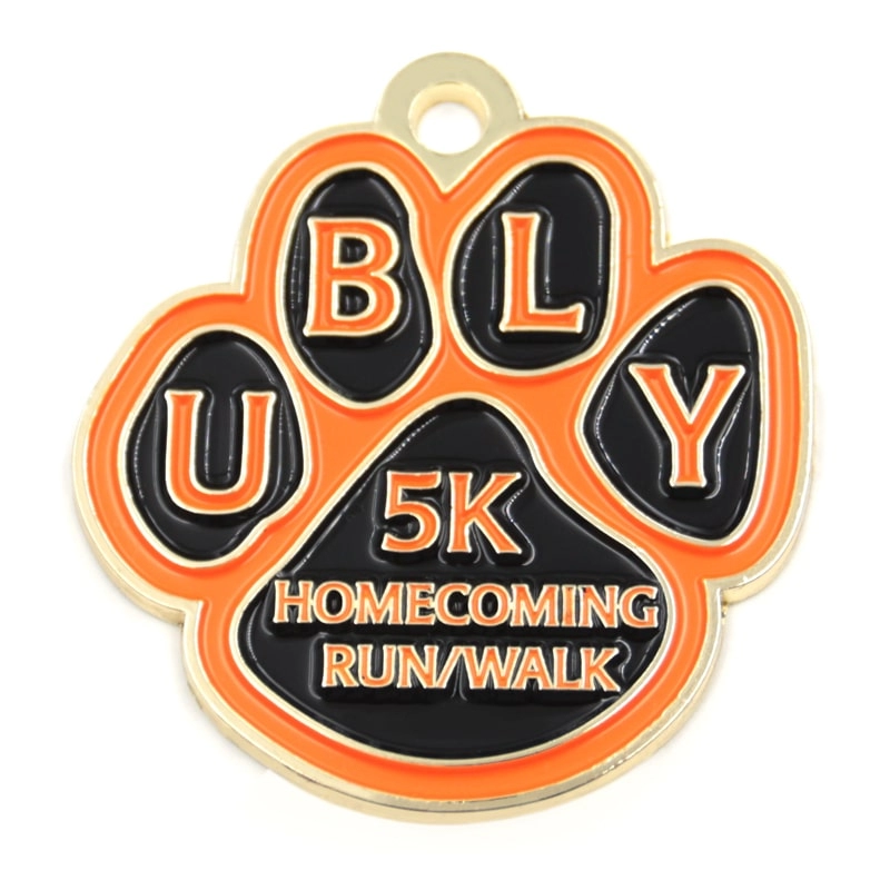 Supplier customized homecoming 5k run medals