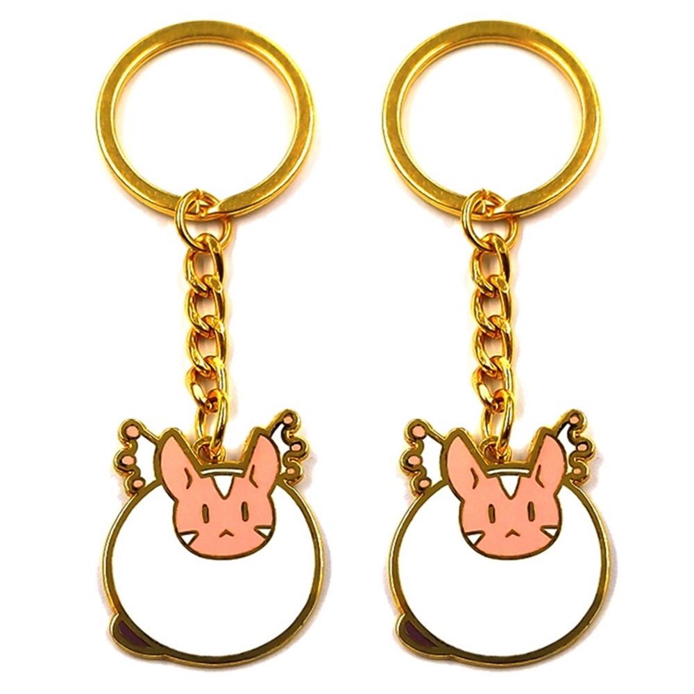 Cartoon enamel keychain