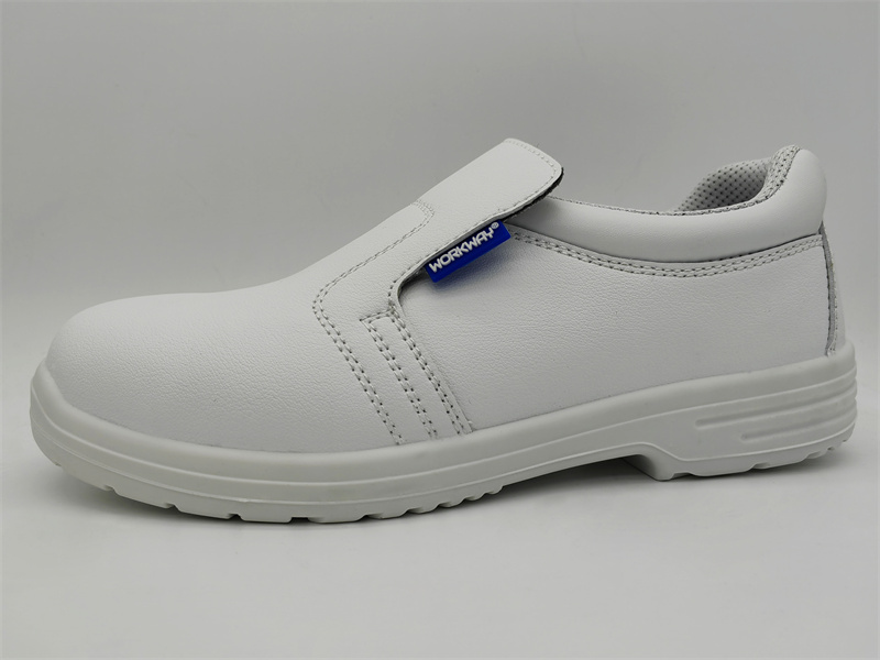 Slip On Safety Trainer White