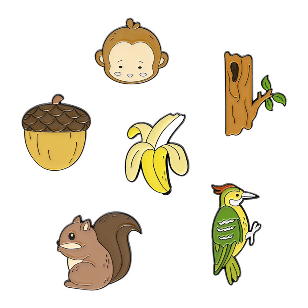 Cute animal enamel pins