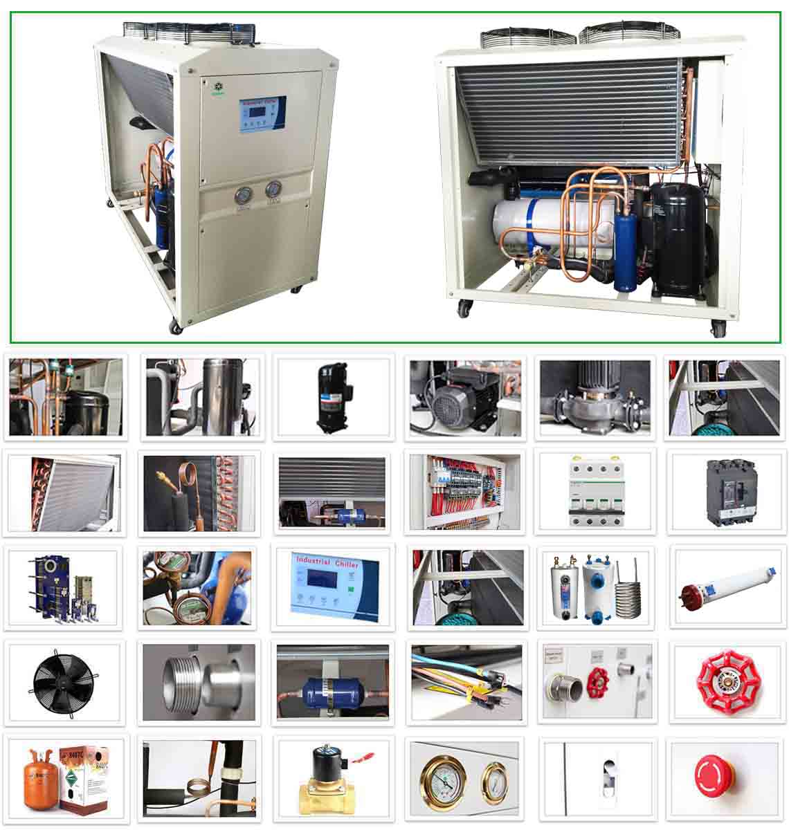 titanium water chiller machine