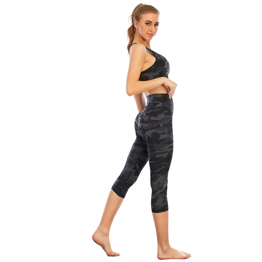 Breathable Yoga Capri Yoga Set