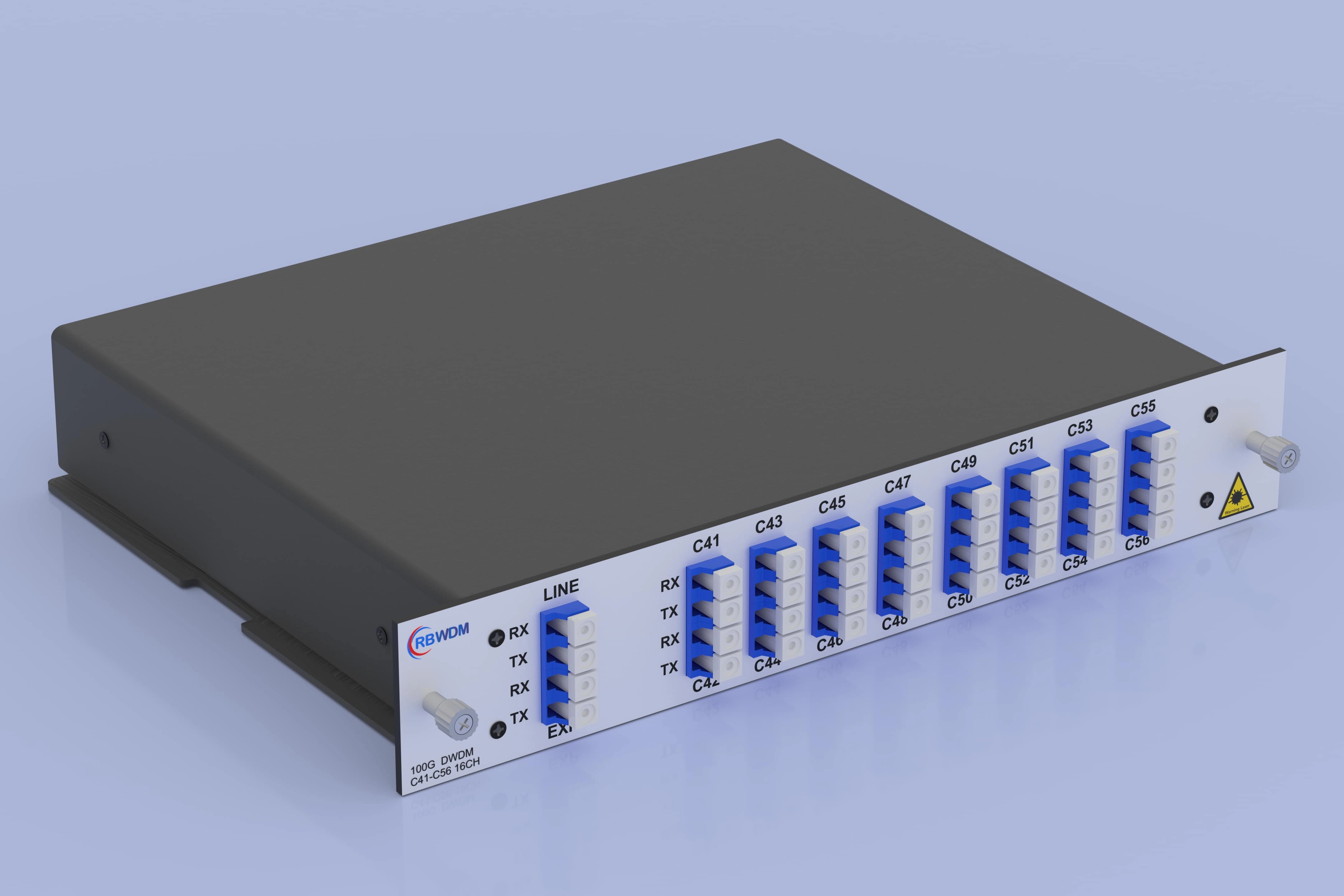 Dual Fiber 16CH C41-C56 DWDM MUX DEMUX LGX