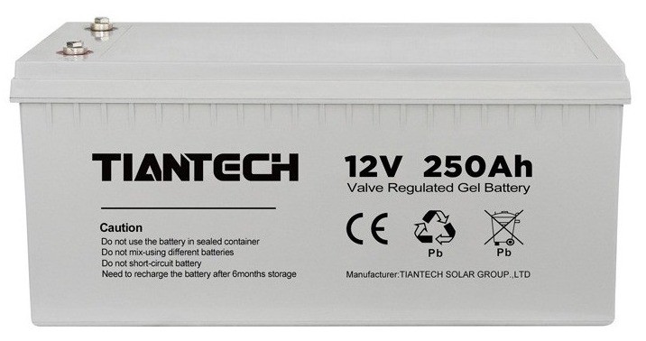 250Ah lead acid battery solar system kit