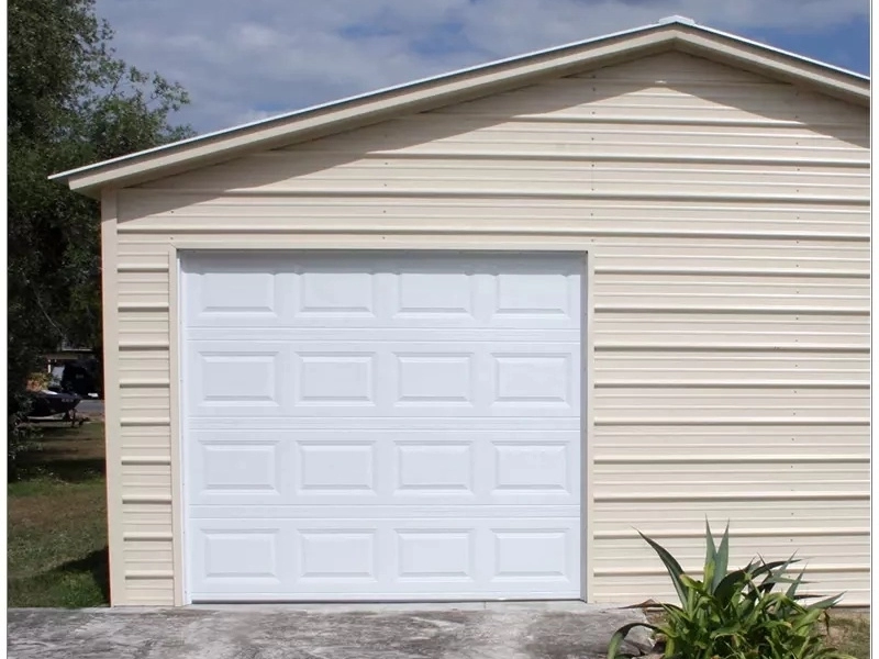 LD-SS04 Traditional White Color Steel Garage Door