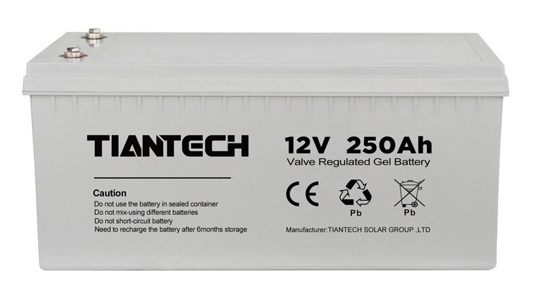 12V 250Ah deep cycle gel battery