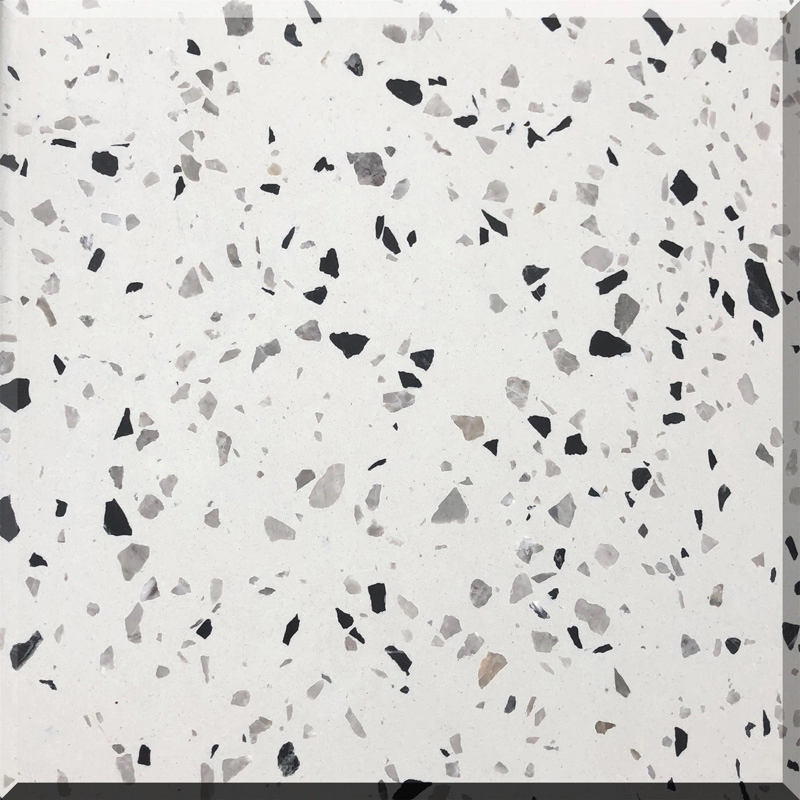 White Terrazzo Tile WT-W104 Terrazzo Flooring Terrazzo Countertop