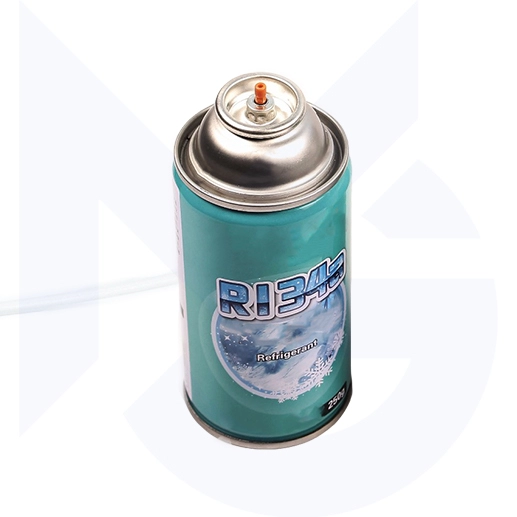 Custom Logo R 134a Refrigerant High Pressure Empty Aerosol Tin Can