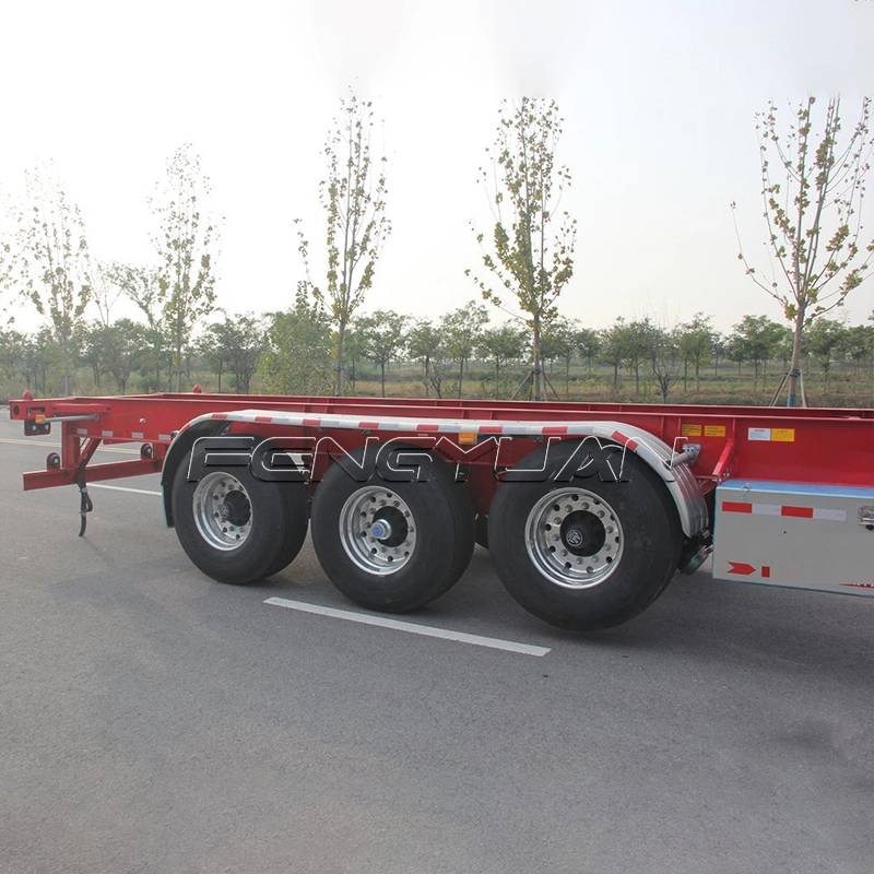 3 axle container chassis transport  skeleton Semi Trailer