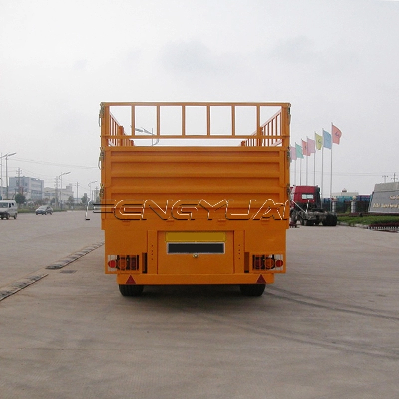 3 Axles Cargo Transport Stake Fence Semi Trailer for Transportation Company