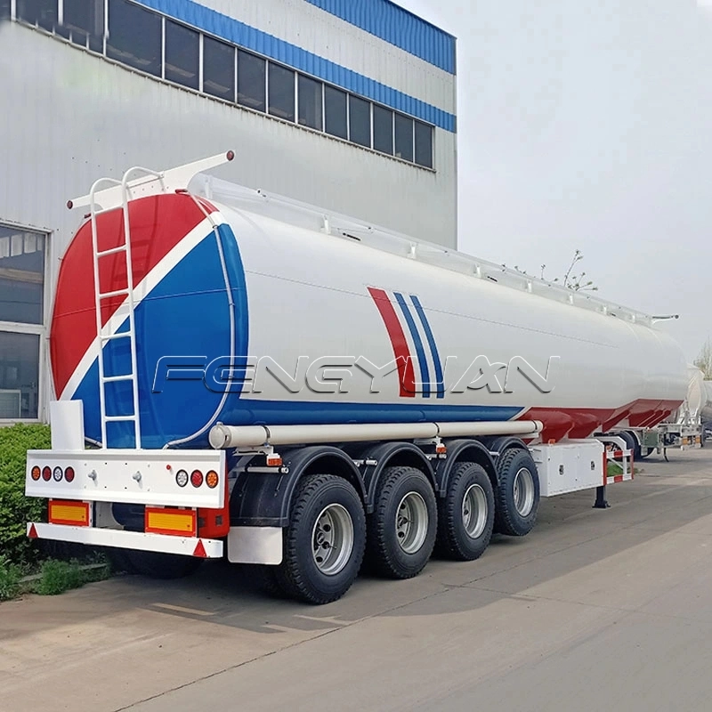 4 Axles 90000 Liters Fuel Tanker Semi Trailer For Sale