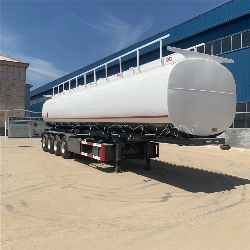 Stainless Steel Fuel Oil Tanker Semi Trailer  For Sale