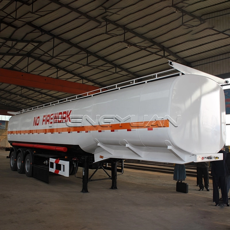 Customized 3 Axle Oil Fuel Tanker Semi Trailer