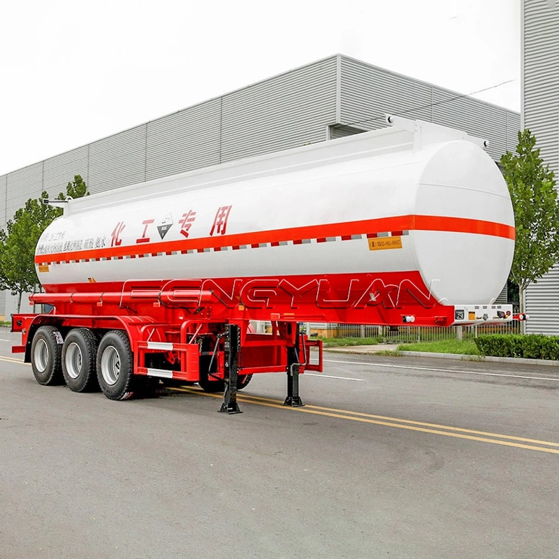 3 Axle Chemical Tanker Semi Trailer For Africa Market