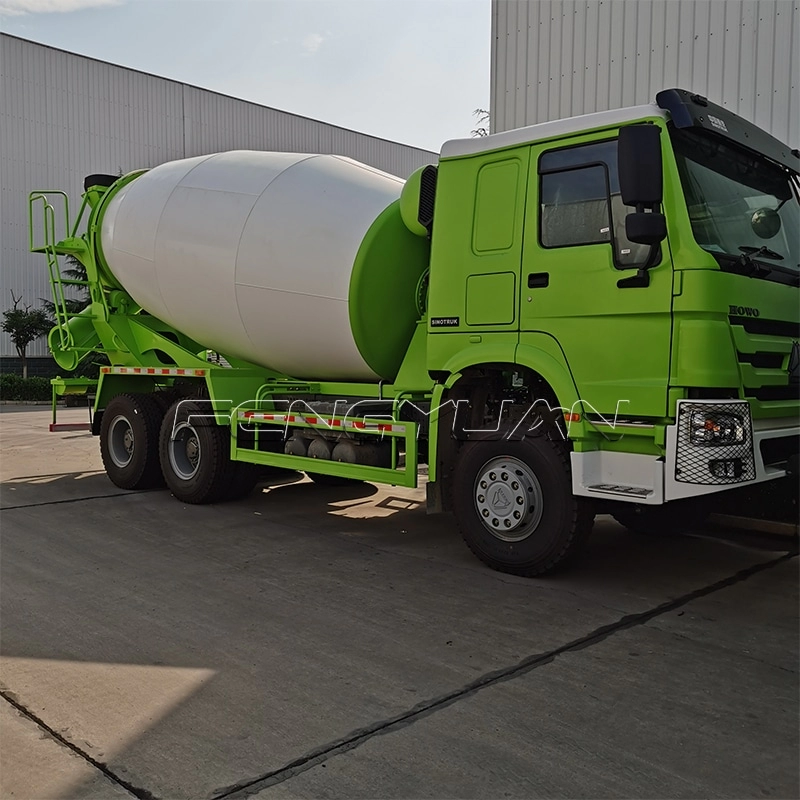 10cbm 12cbm truck mounted concrete truck mixer with semi trailer