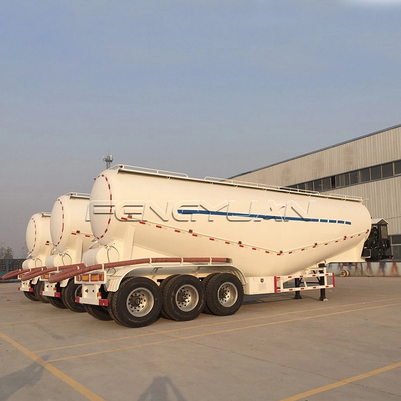 Aluminum Powder Tanker Trailer For Africa Market