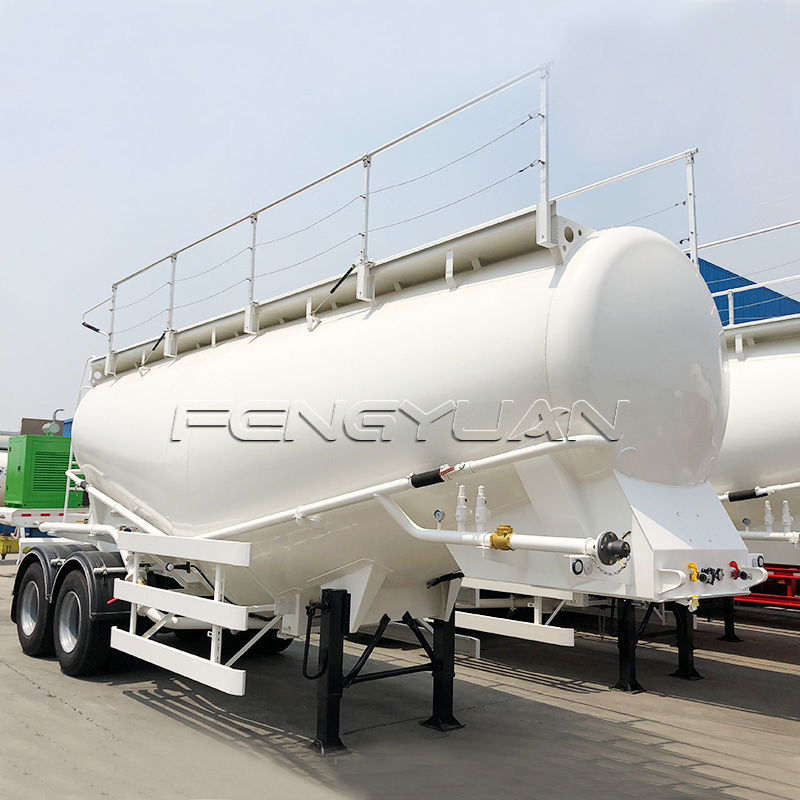 2 Axles Cement Bulker Tanker Trailer