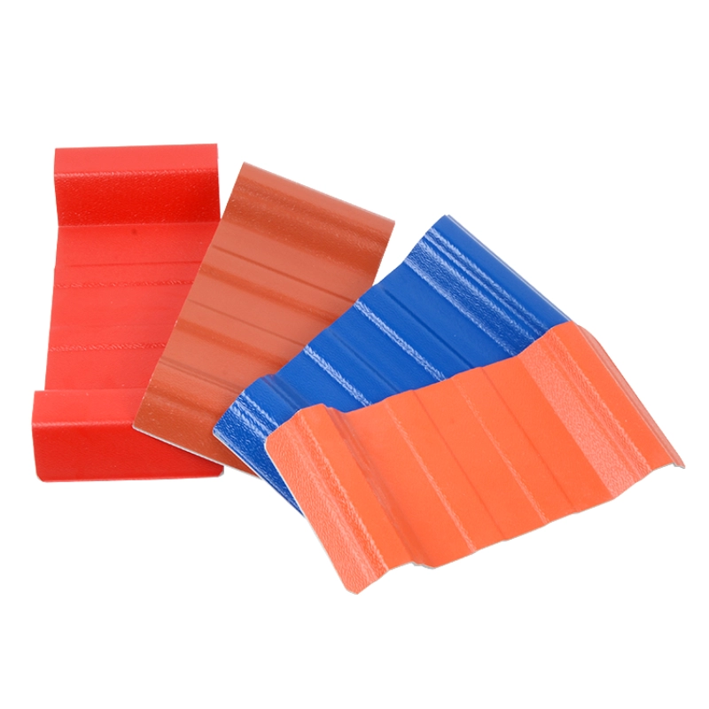 Factory wholesale colourful UPVC sheeting roof tiles for warehouse