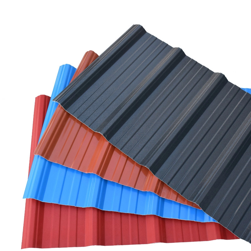 Factory wholesale colourful UPVC sheeting roof tiles for warehouse