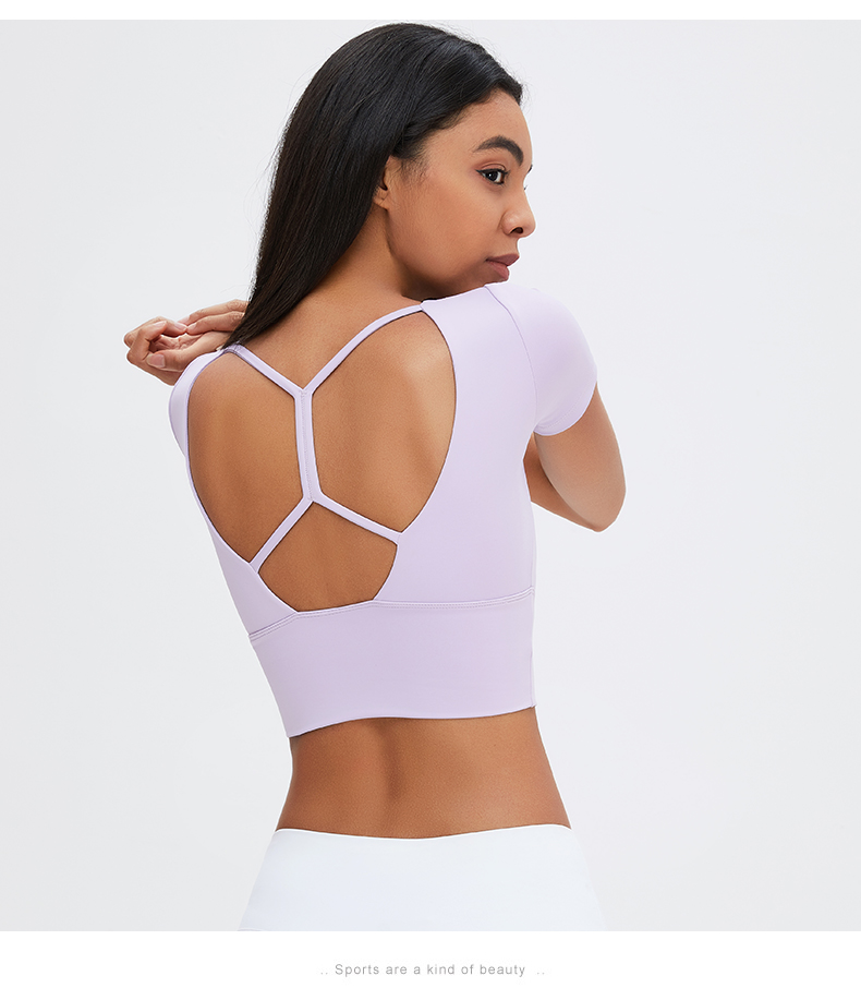 Beautiful Back Yoga Sports Shirts