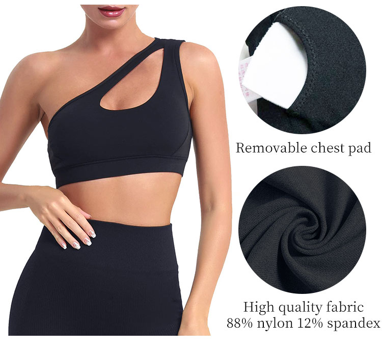 One Shoulder Sports Bra for Women