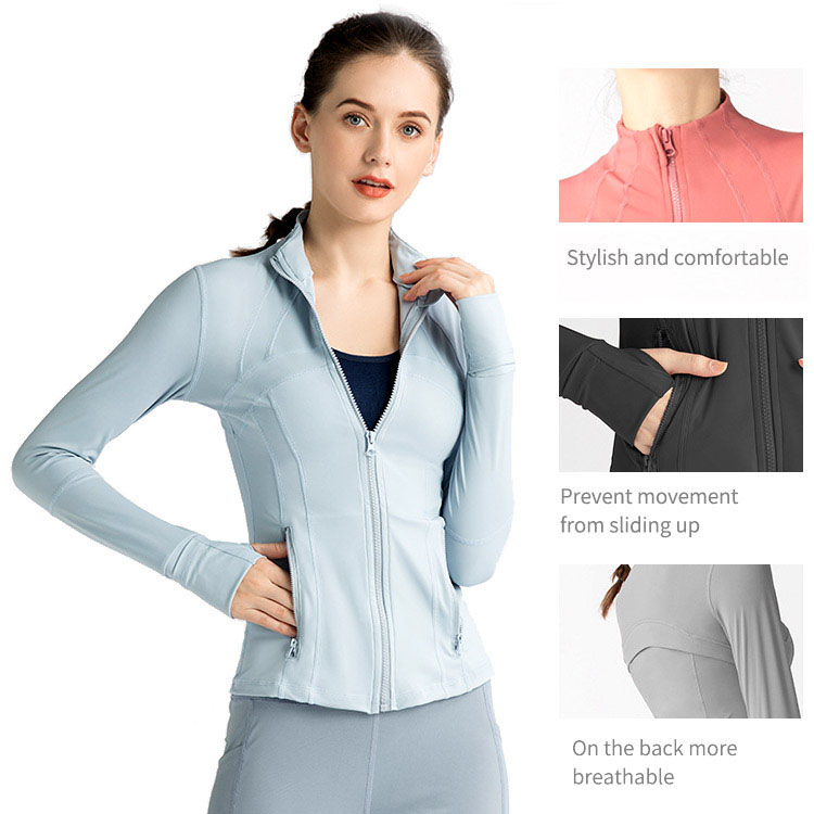 Full Zip Yoga Jacket Womens