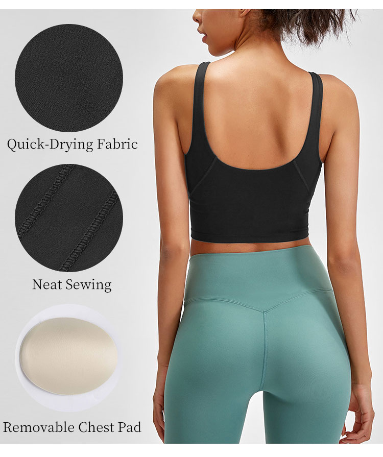 Padded Sports Yoga Bra Tops