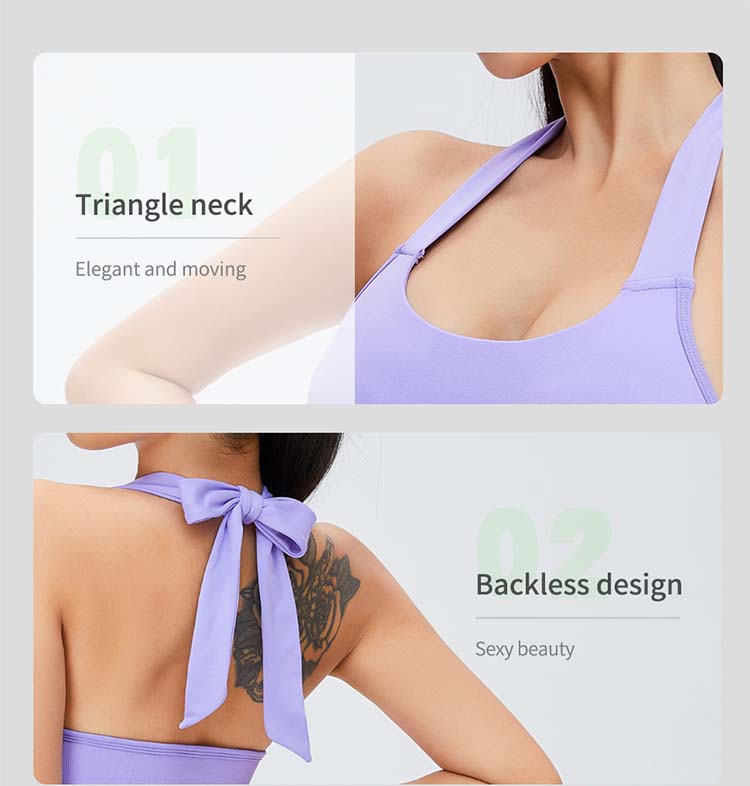 Seamless Backless Yoga Set