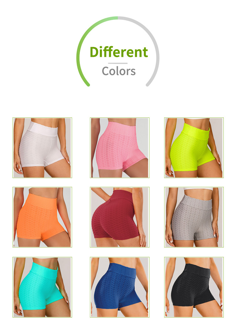 High Waist Bubble Yoga Shorts