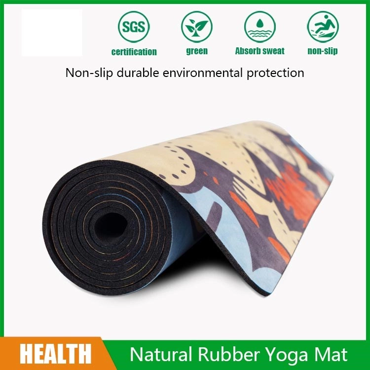 2021 Beautiful Eco Friendly Digital Printed Suede Natural Rubber Yoga Mat sale in bulk