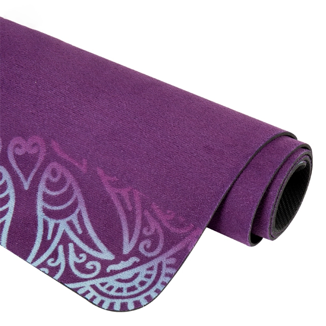 Customized High Quality Non- slip Natural Rubber Suede Yoga Mat