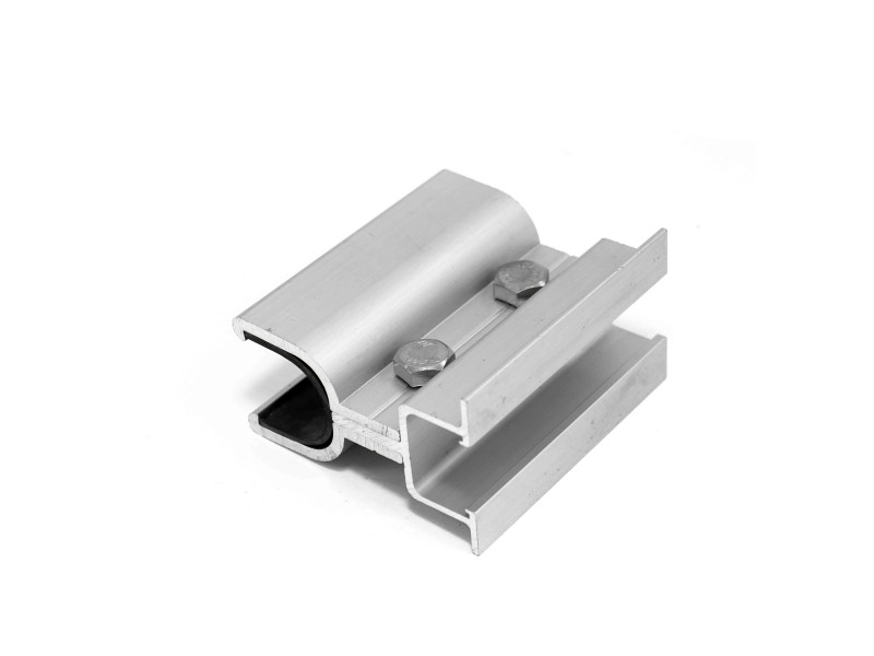 Frameless Panel end clamp