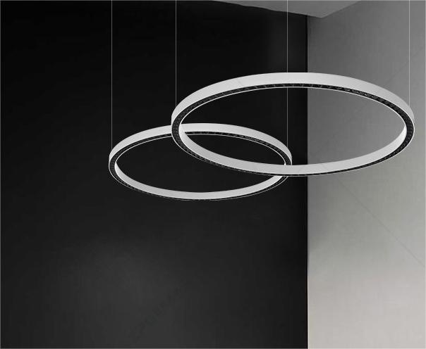 Linear Circular Chandelier