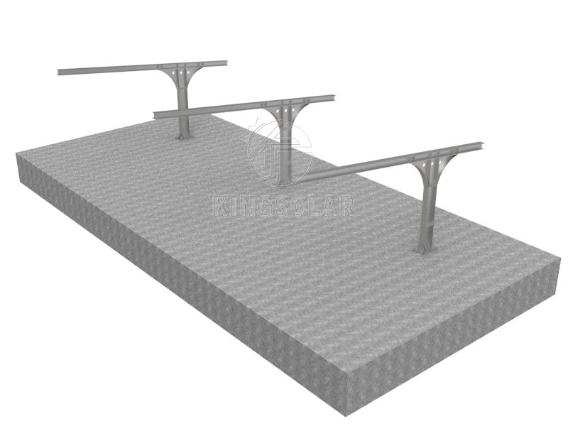 Carbon steel solar carport mounting system