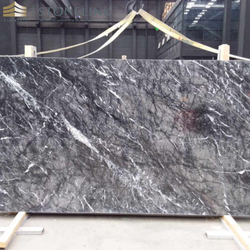 Grigio Carnico grey marble slab