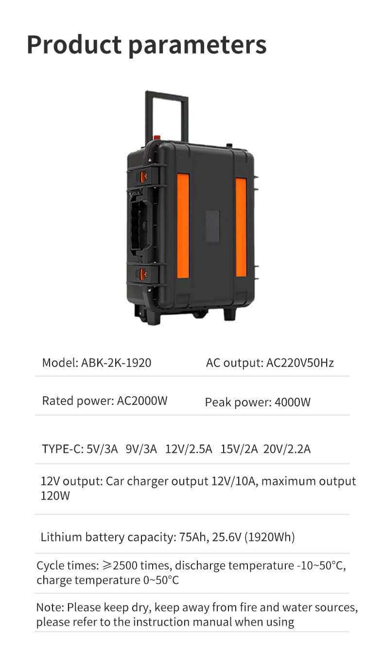 2000 watt power station