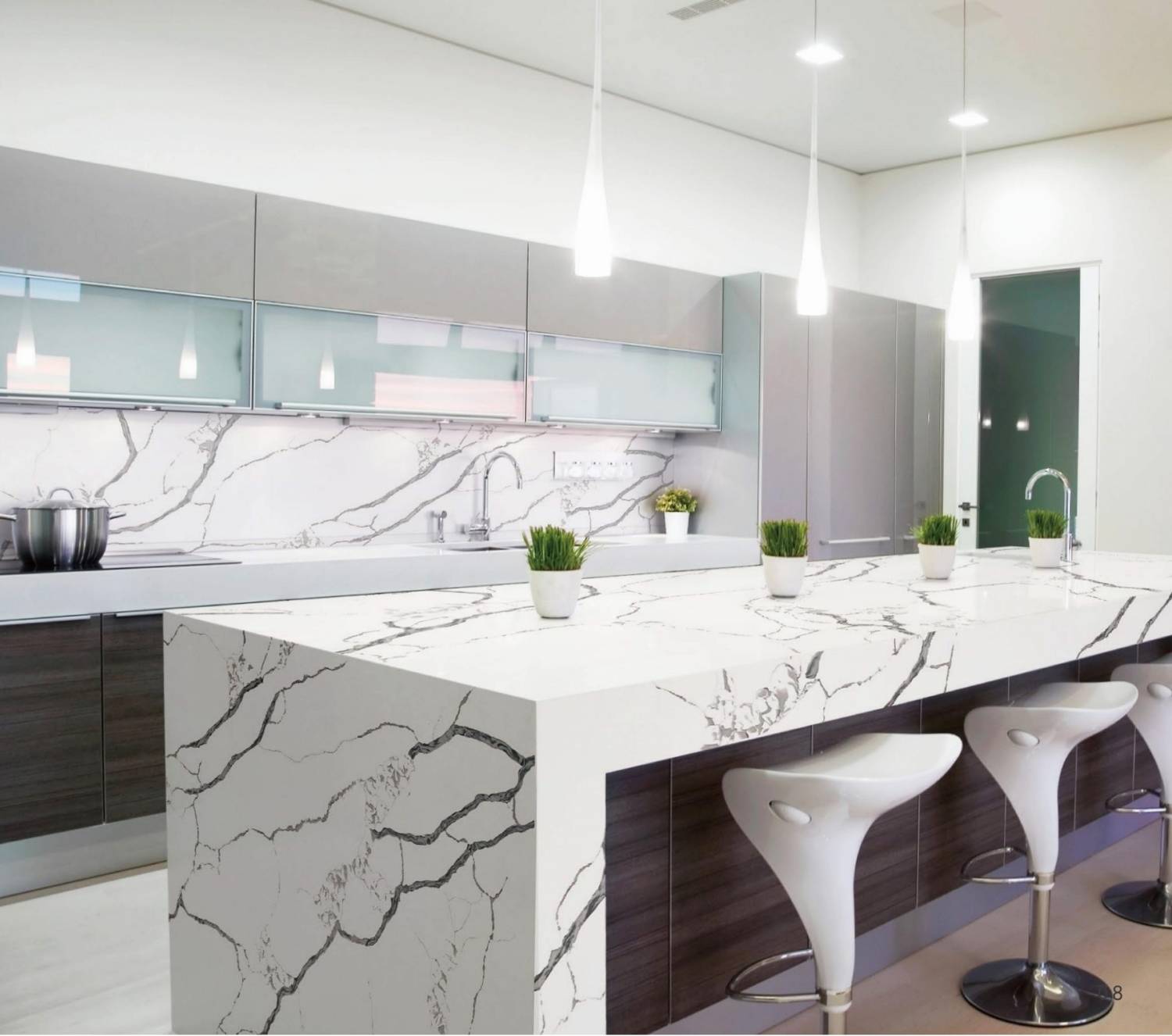 marble vein engineered stone countertops 