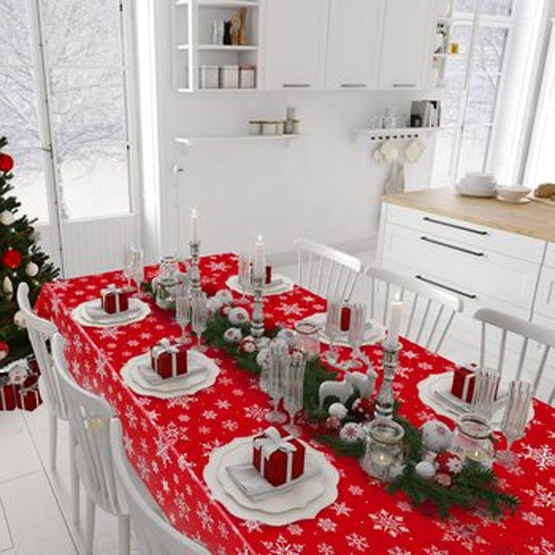 Disposable Christmas Party Tablecloth