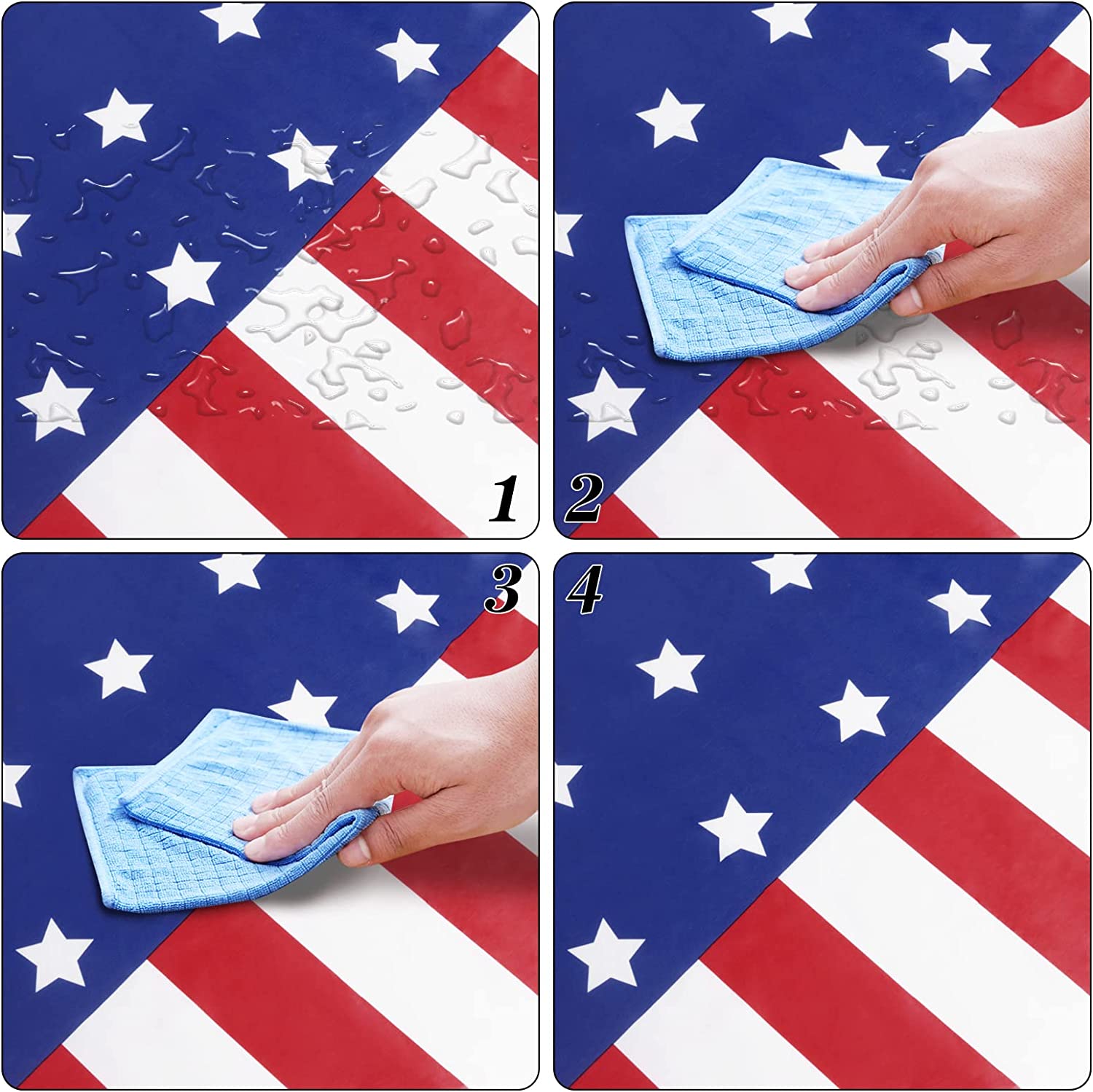 Disposable American Flag Tablecloths