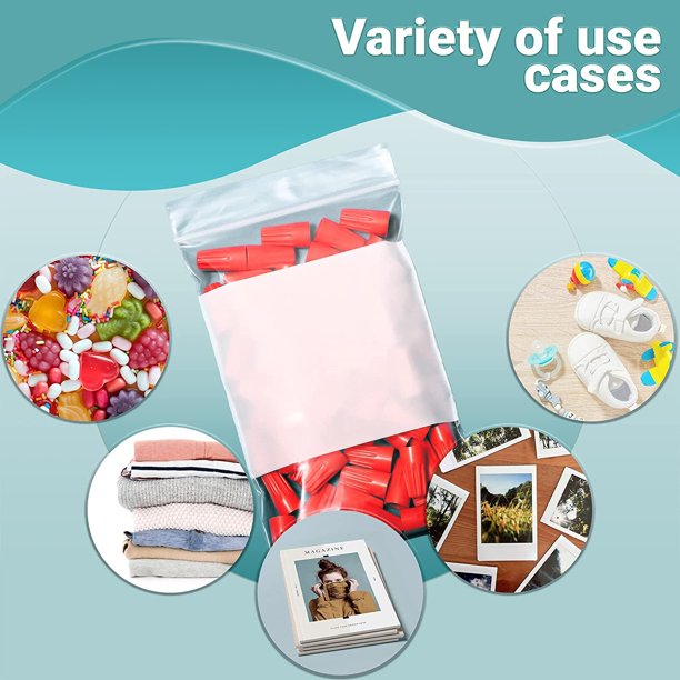 plastic transparent zipper bags