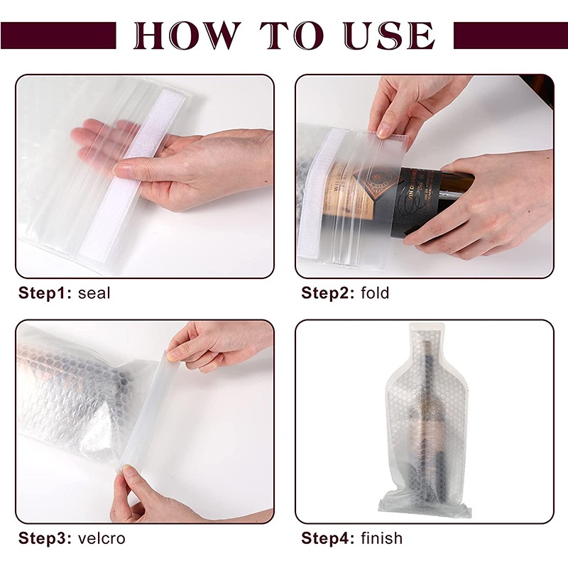 Reusable Leakproof Wine Bottle Protector Sleeves for Travel