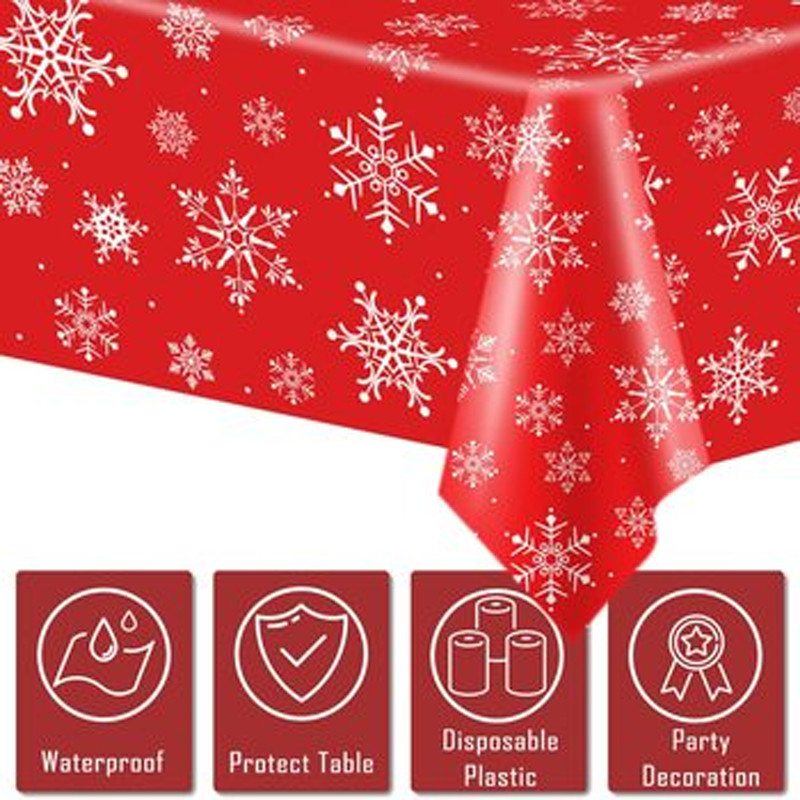 Disposable Christmas Party Tablecloth