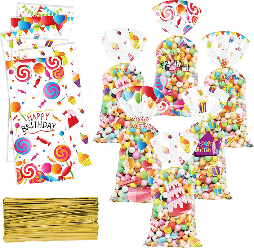 Birthday Cello Goody Cookie Bags 